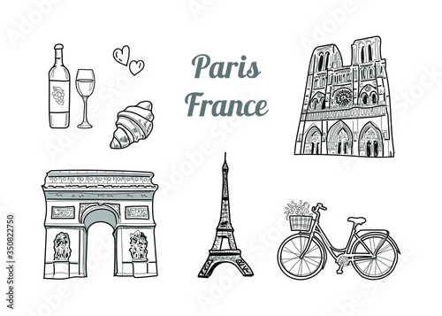 set of paris symbols