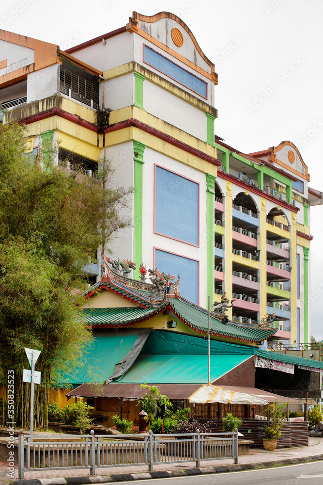 Generic architecture around the city centre of Kuching