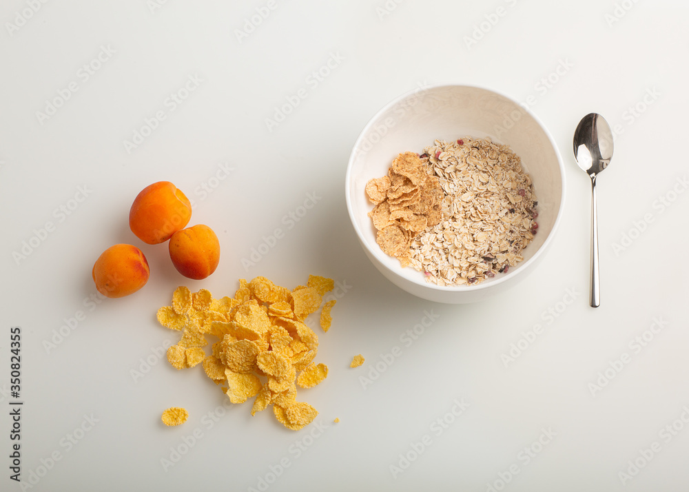 Breakfast is served with coffee, juice, cereals and fruit. Balanced diet. Healthy Breakfast-yogurt with muesli and berries-the concept of health and diet. A Cup of oatmeal granola with fresh blueberry Breakfast is served with coffee, juice, cereals and fruit. Balanced diet. Healthy Breakfast-yogurt with muesli and berries-the concept of health and diet. A Cup of oatmeal granola with fresh blueberry