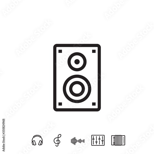 speaker icon vector illustration sign