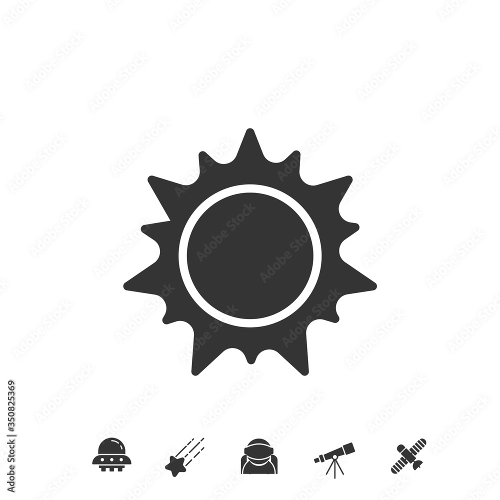 sun icon vector illustration sign sun icon vector illustration sign