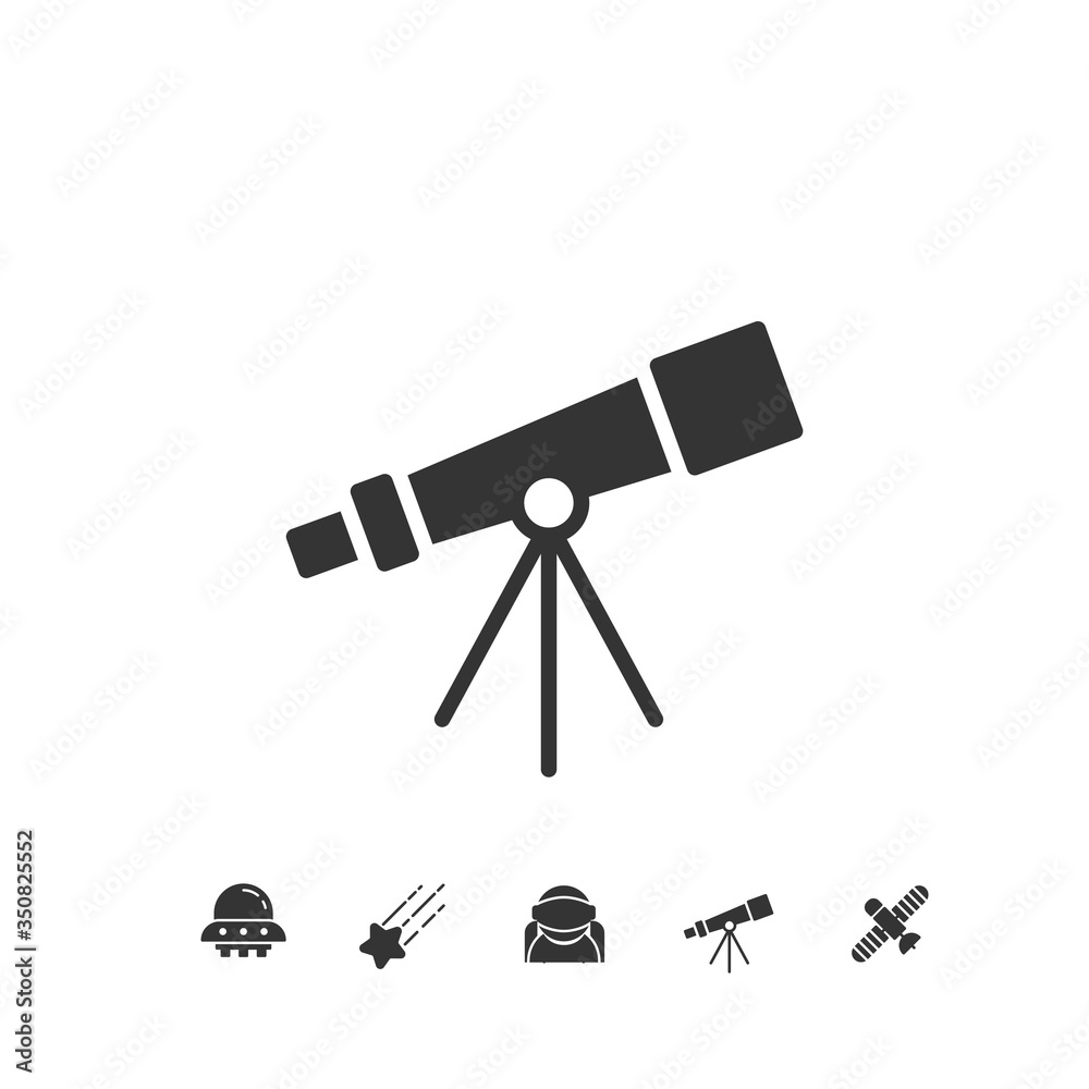 telescope icon vector illustration sign telescope icon vector illustration sign