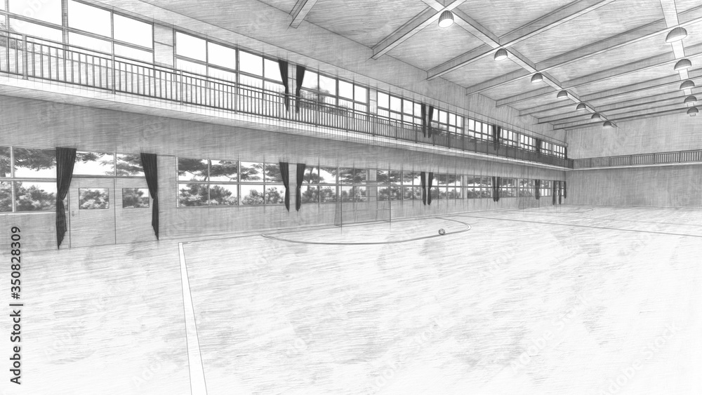 体育館 フットサル イラスト99 Stock Illustration Adobe Stock