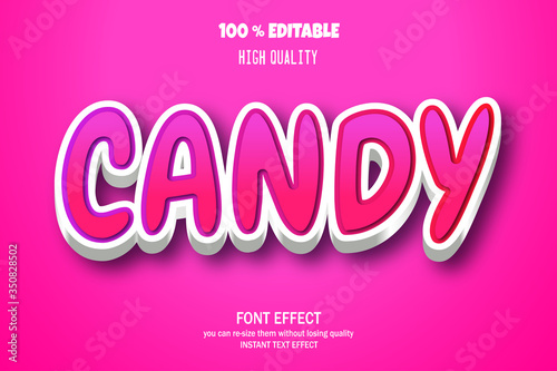 3d font effect style