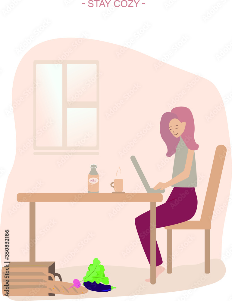 Stay home. Work at home. Protect yourself. Stay home. Work at home. Protect yourself.