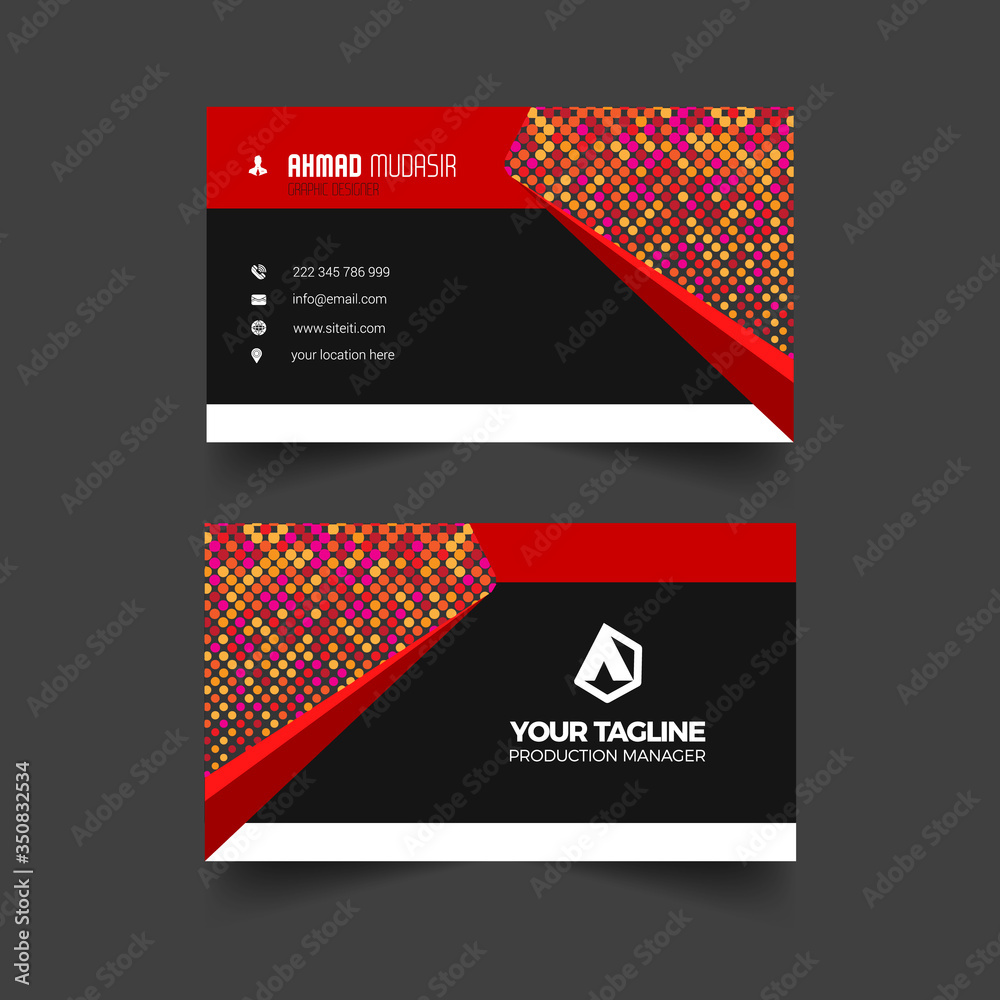 Naklejka premium business card