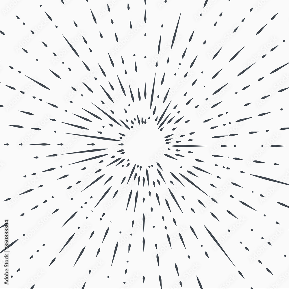 Obraz premium hipster style vintagemonochrome star burst with ray