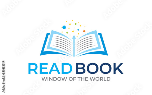 Creative Book icon logo design template