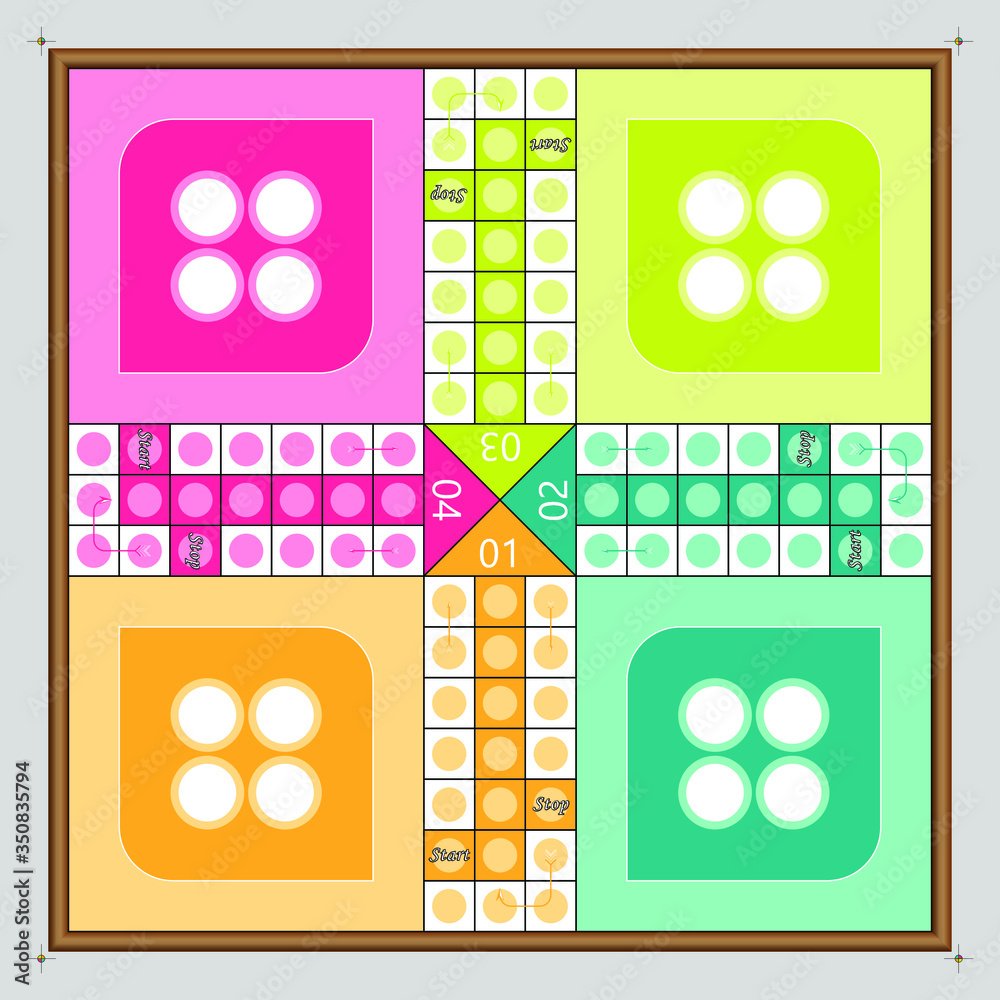 Vector Ludo Game Board Stock Illustration - Download Image Now - Ludo -  Board Game, Plank - Timber, Child - iStock
