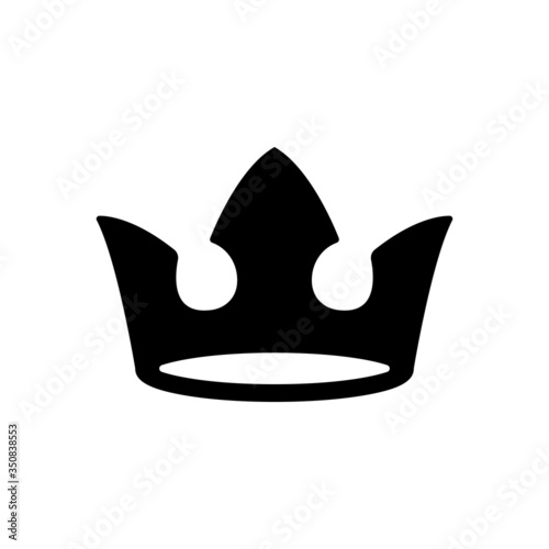 Crown icon vector photo