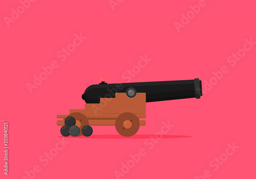 Cannon vector symbol flat icon © mix3r