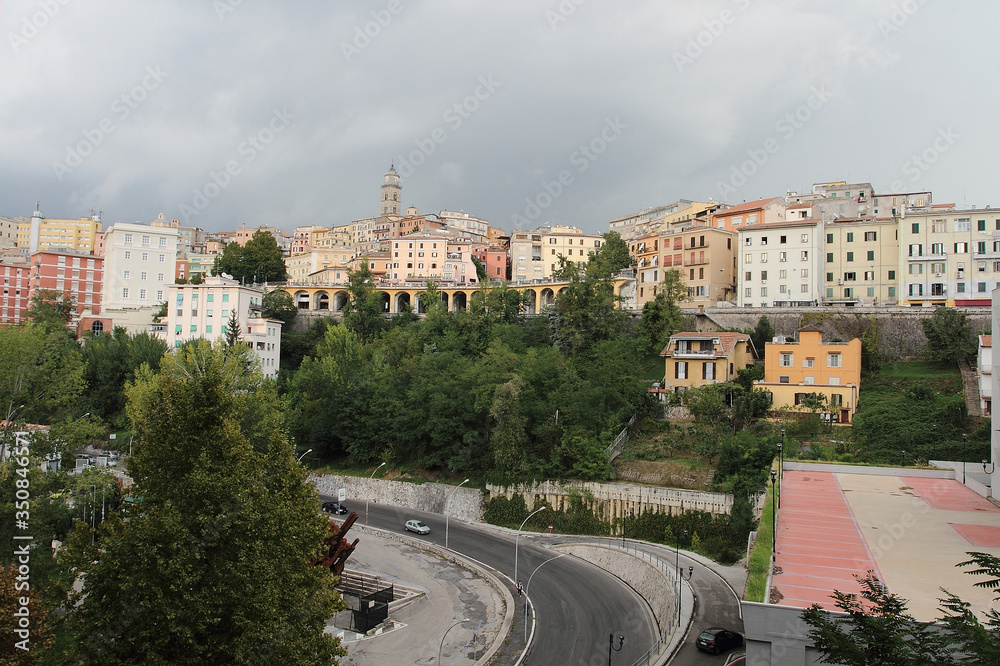 Frosinone, Italy - October 9, 2012: Panoramic view of the city