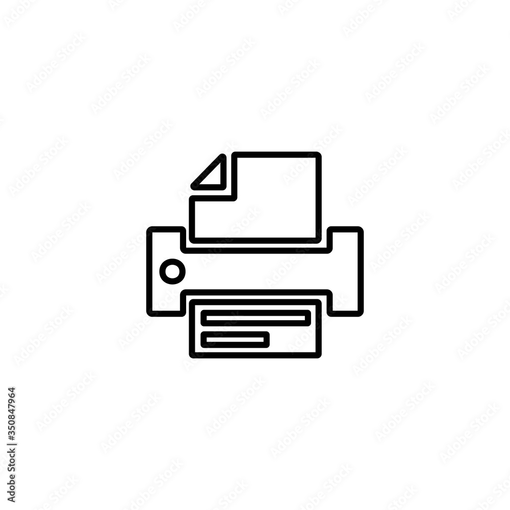 Printer icon. Scanner sign. Laser jet, ink jet printers. Document, image printouts symbol. Office tool and equipment icon for perfect web and mobile design. Printer icon. Scanner sign. Laser jet, ink jet printers. Document, image printouts symbol. Office tool and equipment icon for perfect web and mobile design.