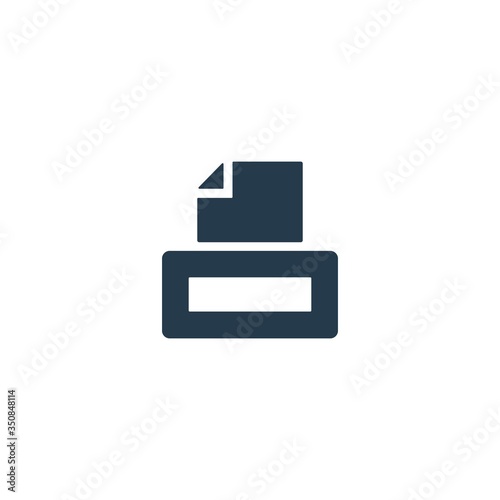 Printer icon. Scanner sign. Laser jet, ink jet printers. Document, image printouts symbol. Office tool and equipment icon for perfect web and mobile design.