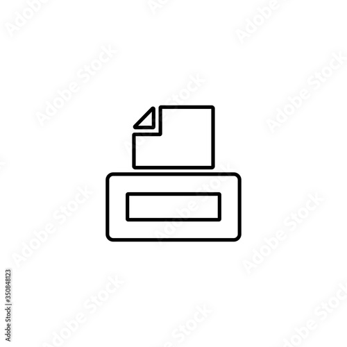 Printer icon. Scanner sign. Laser jet, ink jet printers. Document, image printouts symbol. Office tool and equipment icon for perfect web and mobile design.