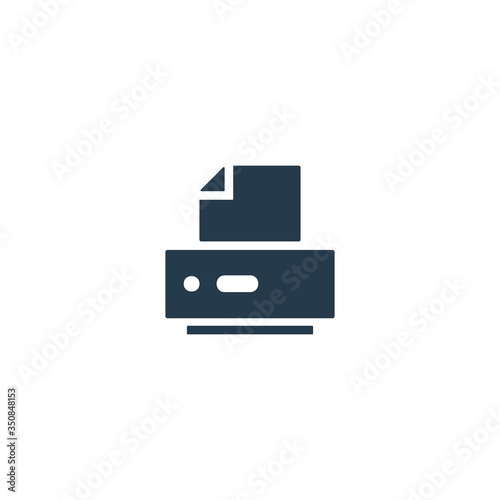 Printer icon. Scanner sign. Laser jet, ink jet printers. Document, image printouts symbol. Office tool and equipment icon for perfect web and mobile design.
