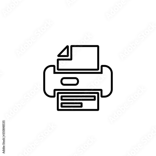 Printer icon. Scanner sign. Laser jet, ink jet printers. Document, image printouts symbol. Office tool and equipment icon for perfect web and mobile design.