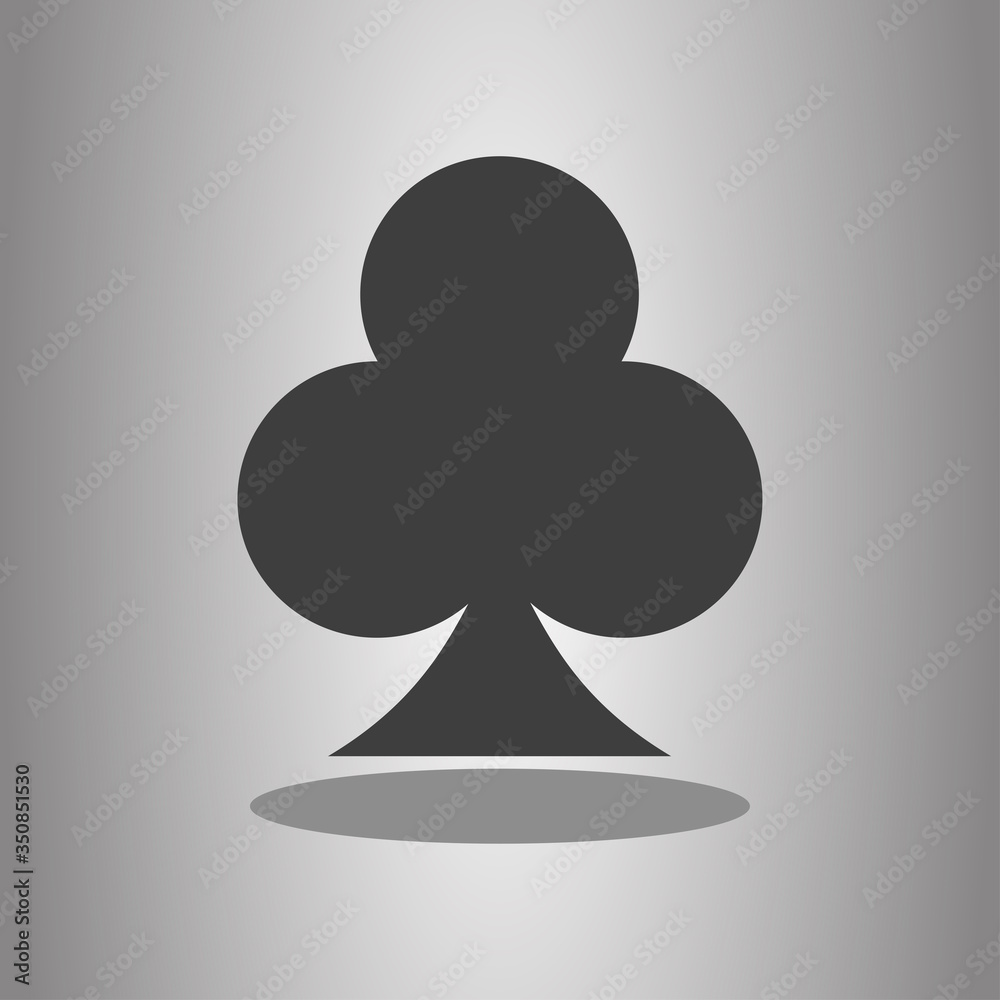 Clubs simple icon, vector. Flat desing Clubs simple icon, vector. Flat desing
