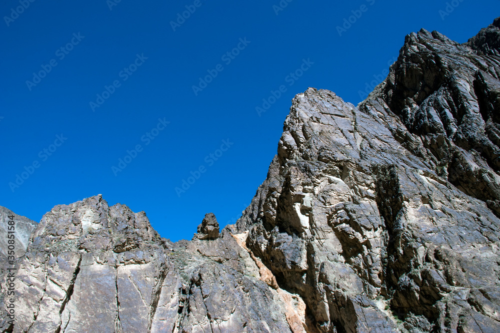 rock in the mountains at lamayuru ladakh j&k india