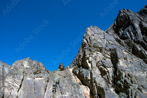 rock in the mountains at lamayuru ladakh j k india