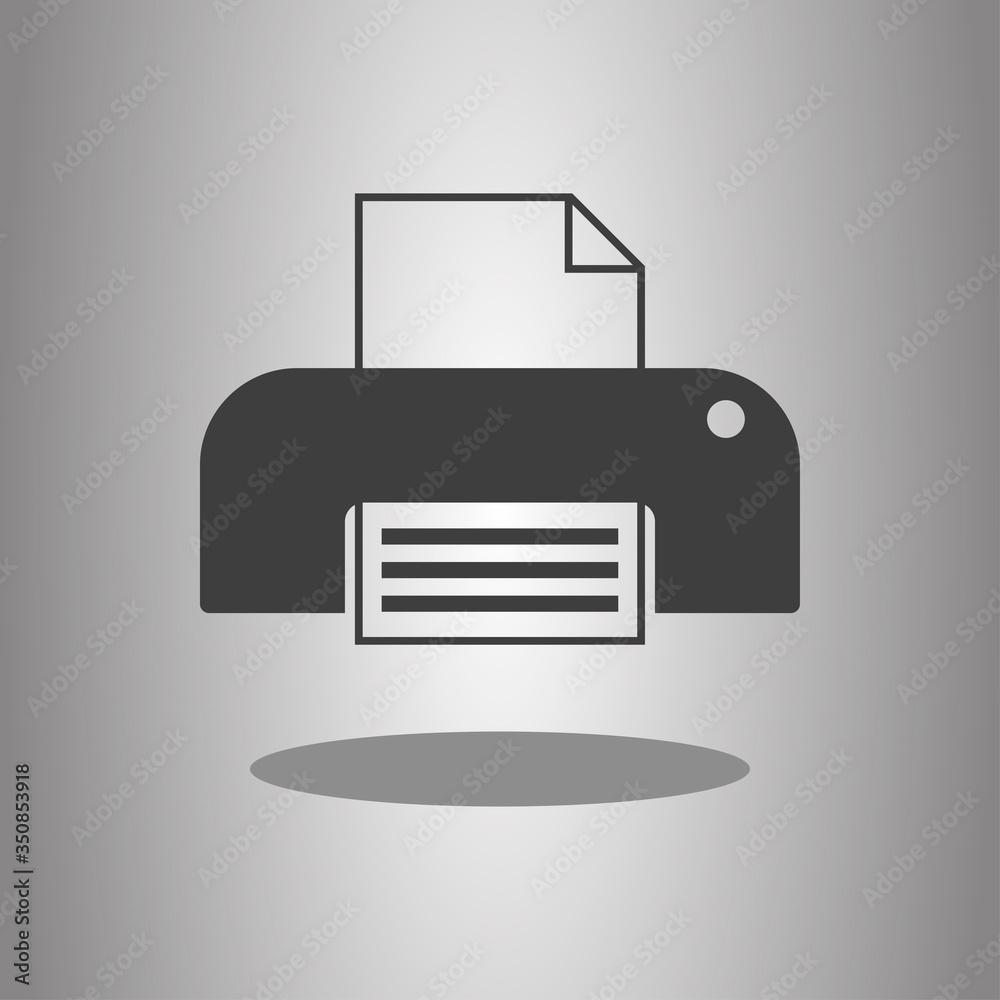 Printer, print simple icon. Flat desing Printer, print simple icon. Flat desing