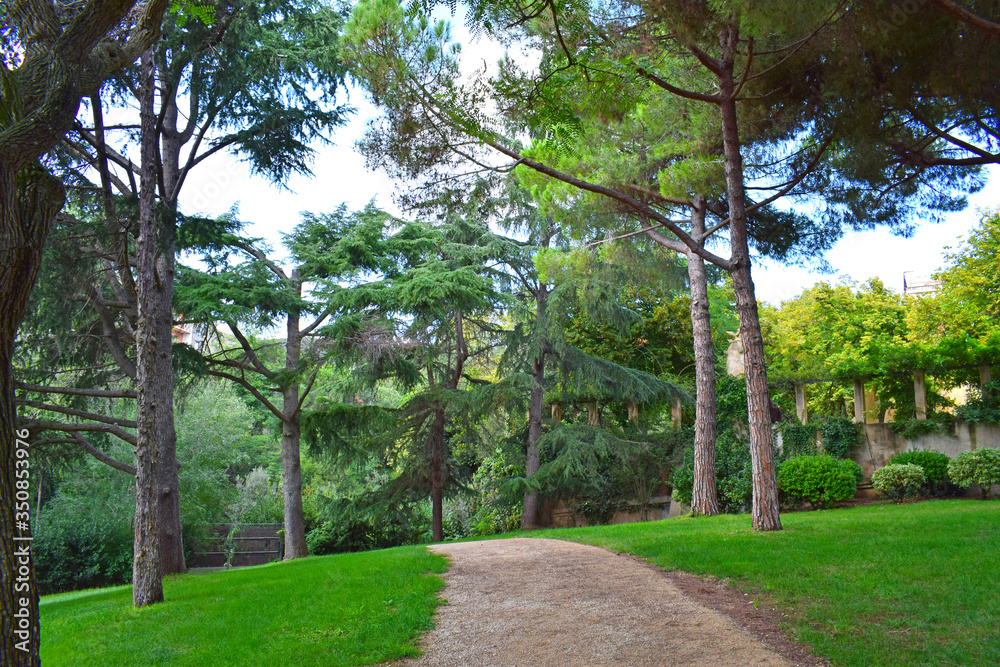 Parque del laberinto de Horta en Barcelona España