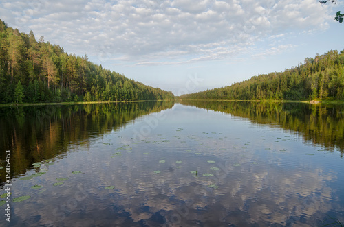 Lake Pulong on the Kola Peninsula, Russia