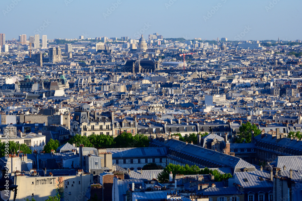 Vue générale vers Paris depuis Montmartre