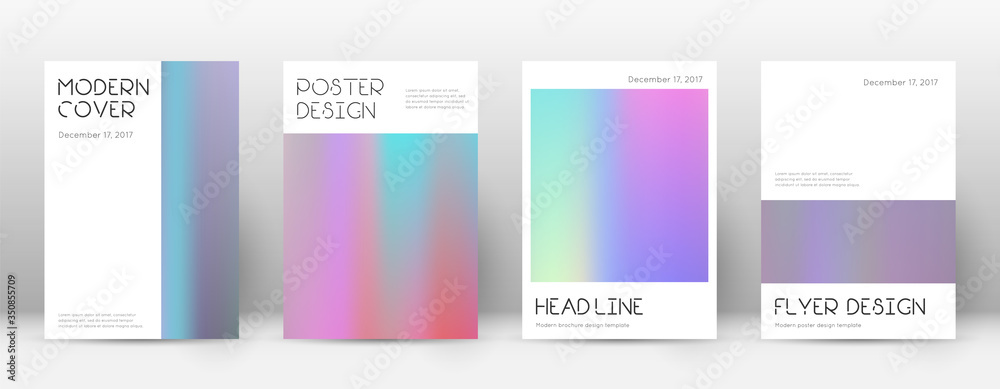 Fototapeta premium Flyer layout. Minimal trending template for Brochu