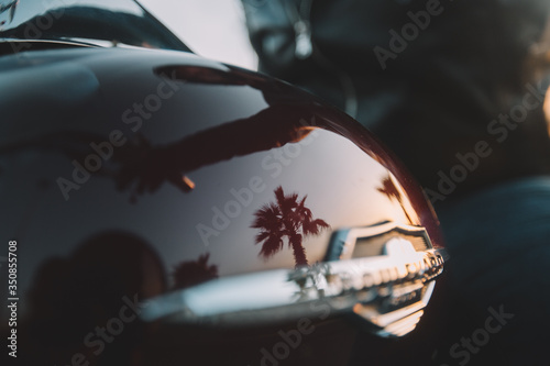 Palm and motorcycle © Alexey