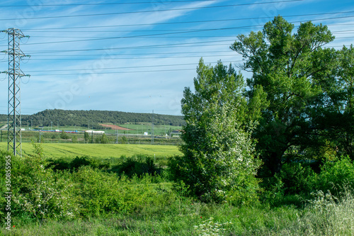 Fototapeta Naklejka Na Ścianę i Meble -  Prados y campos de cultivo en verano.