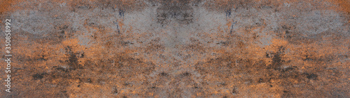 Panel kuchenny z motywem Anthracite rusty rock stone slate metal texture background banner panorama