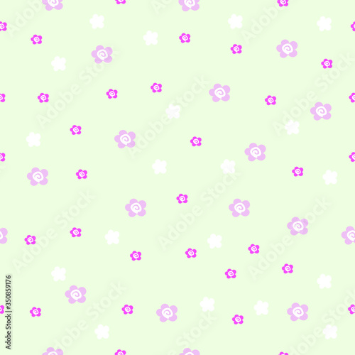  Sweet floral seamless pattern. Summer print for textile, wrapping, apparel 