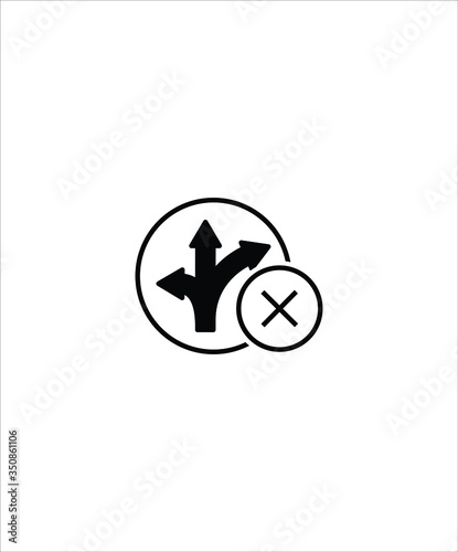no way icon,vector best flat icon.