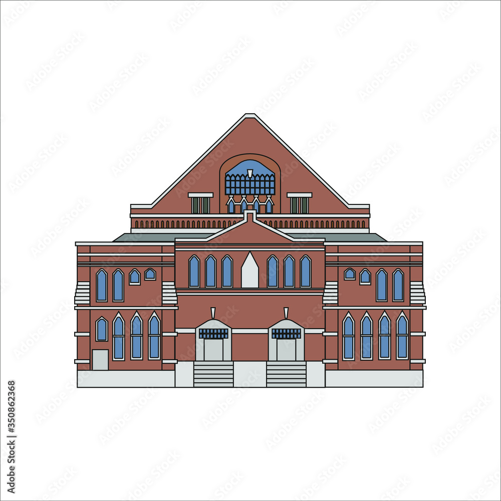 illustration of ryman auditorium city nashville in usa