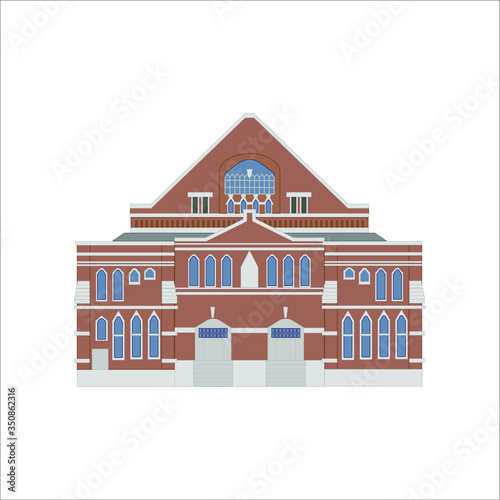 illustration of ryman auditorium city nashville in usa photo