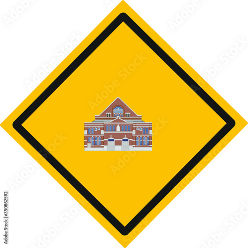 illustration of ryman auditorium city nashville in usa