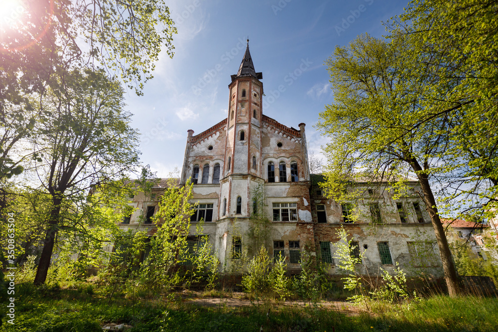 Abandoned old prussian Allenberg hospital in Znamensk, Russia