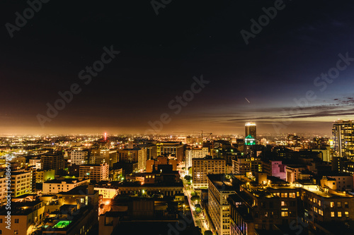 Downtown Los Angeles skyline at night. © ulu_bird