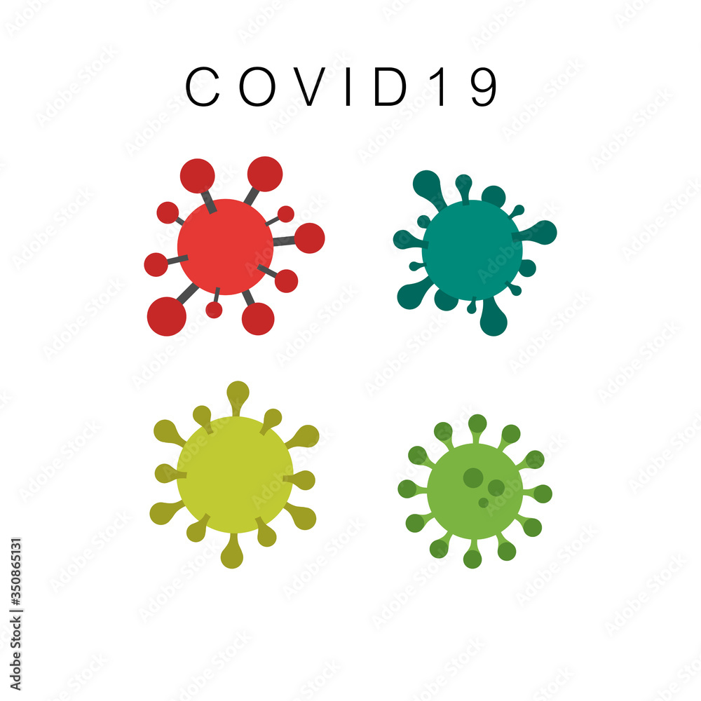 Coronavirus 2019-nCoV. Corona virus icon. Black on white background isolated. China pathogen respiratory infection (asian flu outbreak). influenza pandemic. virion of Corona-virus. Vector illustration Coronavirus 2019-nCoV. Corona virus icon. Black on white background isolated. China pathogen respiratory infection (asian flu outbreak). influenza pandemic. virion of Corona-virus. Vector illustration