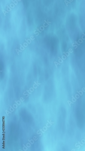 Background of abstract white color smoke isolated on blue color background. The wall of white fog. 3D illustration