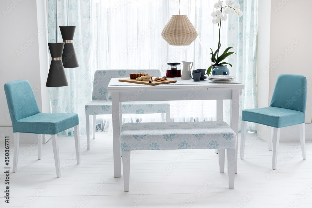 Fototapeta premium dining room and interior design designed for home office hotel