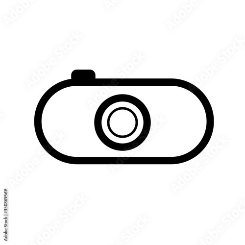 Camera icon in rendy flat style. Camera symbol for your web site design, logo, app, UI.