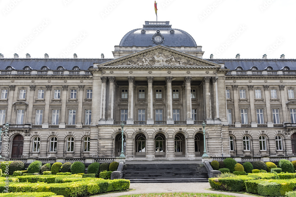 Royal Palace of Brussels (Palais Royal de Bruxelles, 1783 - 1934) - official palace of King and Queen of Belgians in centre of nation's capital Brussels, Belgium. 