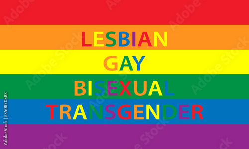 Pride Celebrating LGBT culture symbol. LGBT flag design.