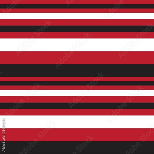 Red Stripe seamless pattern background in horizontal style
