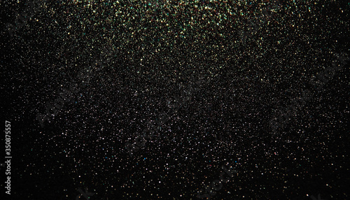 Black shiny glitter texture background