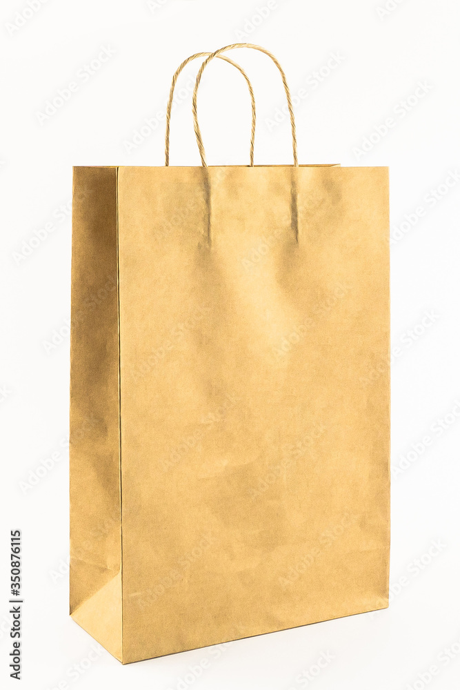 Craft bag for food on white backgroung, paper pack of carton, storage, blank, white package box Craft bag for food on white backgroung, paper pack of carton, storage, blank, white package box