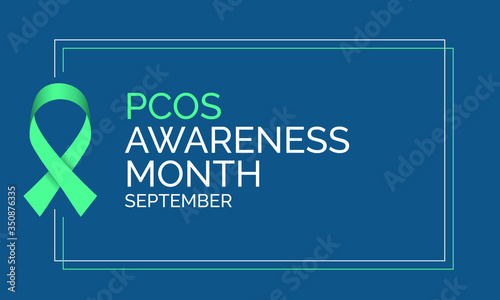 Vector illustration on the theme of Polycystic Ovarian syndrome (PCOS) awareness month observed each year during September.