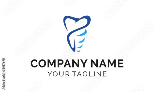Dental logo design for health and caring